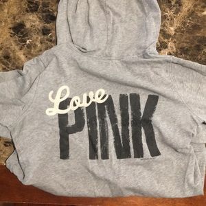 One of my favorite PINK zip up sweaters